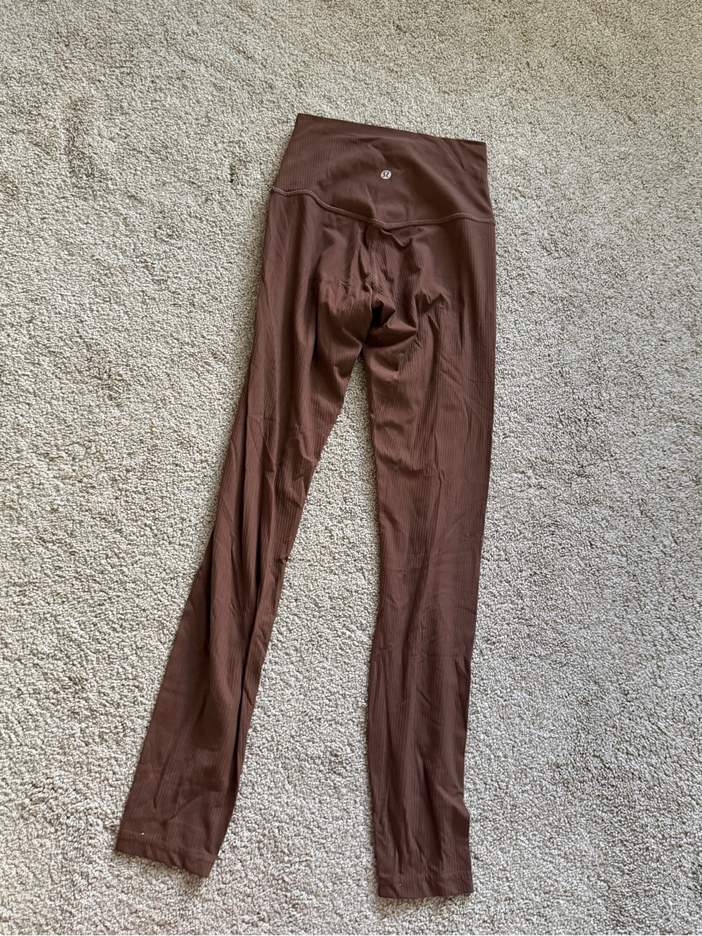 Lululemon Align Ribbed High Rise 28” Java Brown Leggings Size 2 - Picture 11 of 12